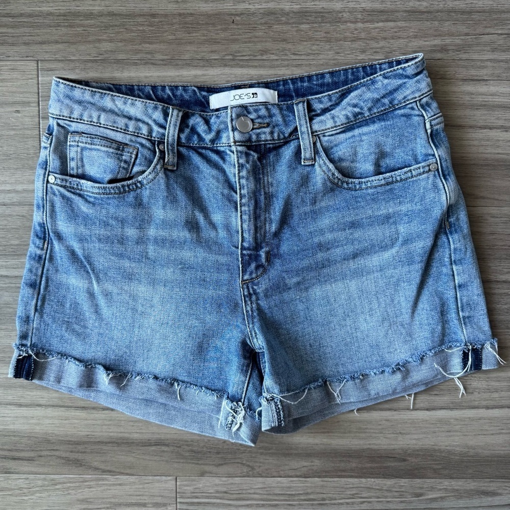 Joe's Jeans Blue Denim High Waist Shorts Size 28